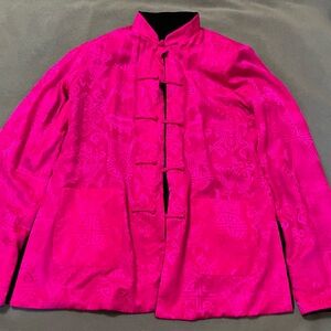 Black and Pink Velvet Jacket